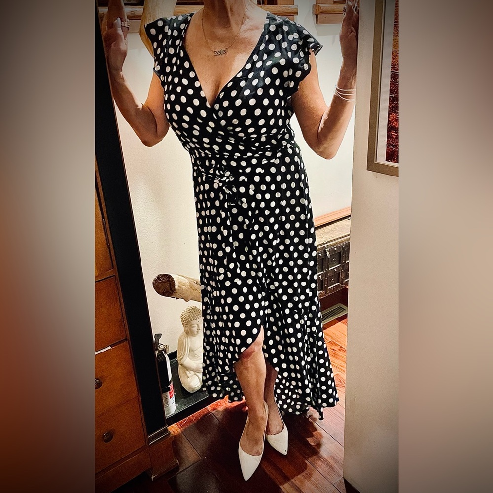 STUNNING POLKA DOT DRESS NWT - Picture 4 of 6